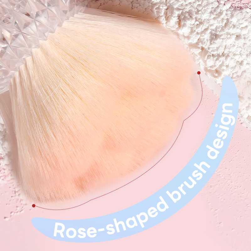 MAANGE New Arrival Wholesale Flower-shaped Crystal Nail Dust Brush Is Used for Dust Removal Cleaning Nail Brush - 图片 3