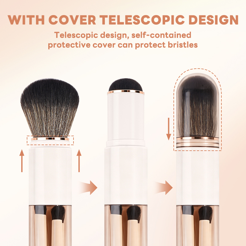 MAANGE Wholesale 6-in-1 Custom OEM&ODM 6-in-1 Single Makeup Brush High-quality Multi-purpose Professional Facial Makeup Brush - 图片 5