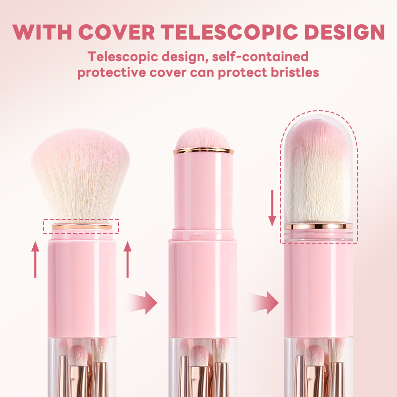 MAANGE New Arrival 6-in-1 Custom OEM&ODM 6-in-1 Single Makeup Brush High-quality Multi-purpose Professional Facial Makeup Brush - 图片 5