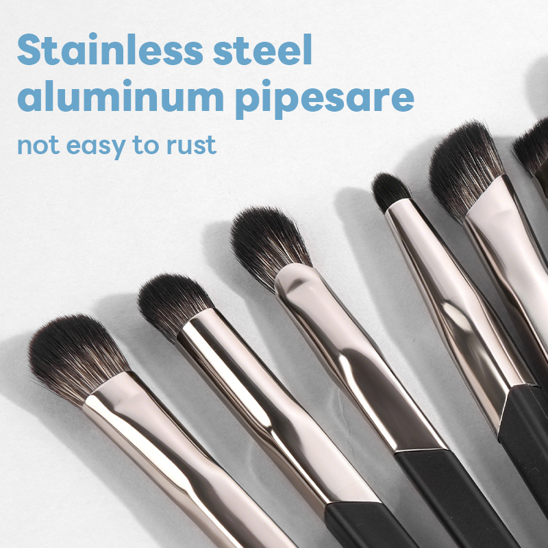 MAANGE 9pcs Eye Brushes Set Eyeshadow Concealer Under-eye Concealer Eyeliner Eyebrow Pencil Brush Professionnel Makeup Brush Set - 图片 3
