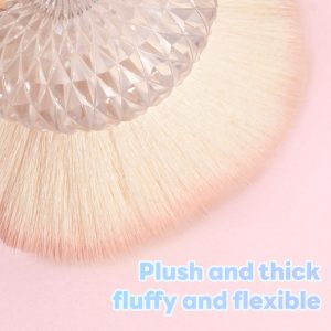 MAANGE New Arrival Wholesale Flower-shaped Crystal Nail Dust Brush Is Used for Dust Removal Cleaning Nail Brush - 图片 5