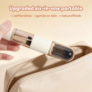 MAANGE Wholesale 6-in-1 Custom OEM&ODM 6-in-1 Single Makeup Brush High-quality Multi-purpose Professional Facial Makeup Brush - 图片 6