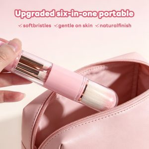 MAANGE New Arrival 6-in-1 Custom OEM&ODM 6-in-1 Single Makeup Brush High-quality Multi-purpose Professional Facial Makeup Brush - 图片 6