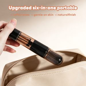 MAANGE New Arrival 6-in-1 Custom OEM&ODM 6-in-1 Single Makeup Brush High-quality Multi-purpose Professional Facial Makeup Brush - 图片 6