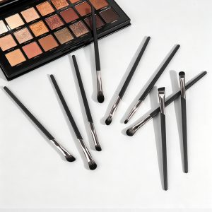 MAANGE 9pcs Eye Brushes Set Eyeshadow Concealer Under-eye Concealer Eyeliner Eyebrow Pencil Brush Professionnel Makeup Brush Set - 图片 6