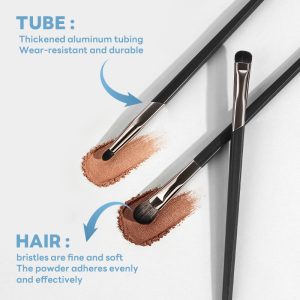 MAANGE 9pcs Eye Brushes Set Eyeshadow Concealer Under-eye Concealer Eyeliner Eyebrow Pencil Brush Professionnel Makeup Brush Set - 图片 7