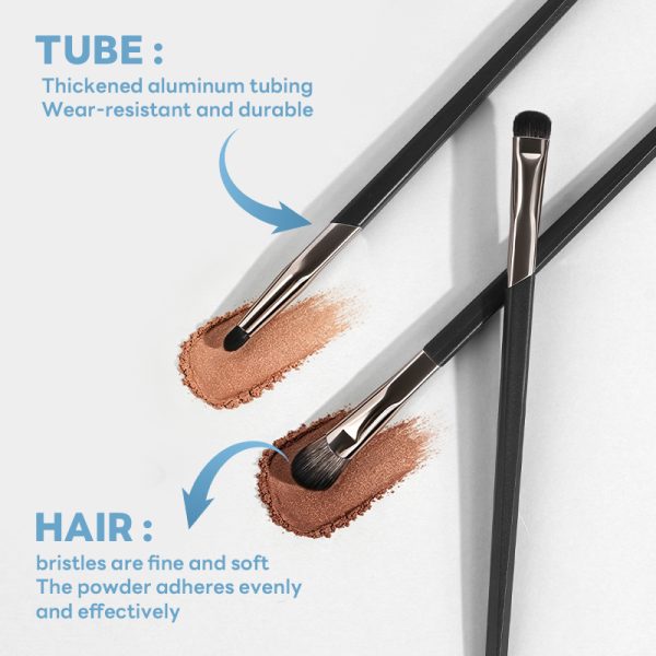 MAANGE 9pcs Eye Brushes Set Eyeshadow Concealer Under-eye Concealer Eyeliner Eyebrow Pencil Brush Professionnel Makeup Brush Set
