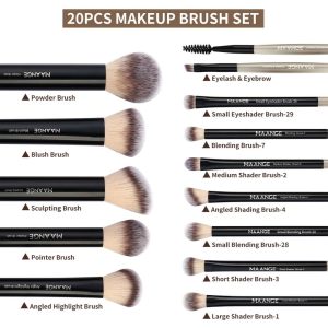 MAANGE Wholesale 13pcs Makeup Brush Set Soft High Quality Hair Blush Powder Brush Concealer Makeup Tool Makeup Brush Set - 图片 7