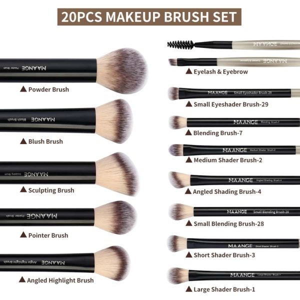 MAANGE Wholesale 13pcs Makeup Brush Set Soft High Quality Hair Blush Powder Brush Concealer Makeup Tool Makeup Brush Set