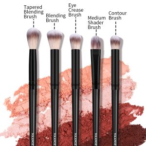 MAANGE Factory Direct Price 5pcs Eye Makeup Brush Blending Shadow Makeup Box Cosmetic Brush Set - 图片 4