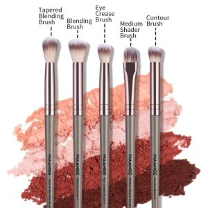 MAANGE Wholesale 5pcs Eye Makeup Brush Blending Shadow Makeup Box Professional Makeup Brush Set - 图片 5