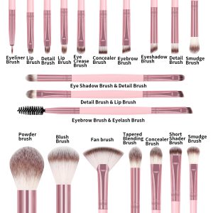 Maange Wholesale 20pcs Custom logo Makeup Brush Set High Quality Powder Foundation Eyeshadow Professional  Makeup Brushes - 图片 5