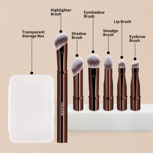 MAANGE Wholesale New Arrival 6-in-1 Makeup Brush Foundation Concealer Eyeshadow Brush Customizable Professional Makeup Brush - 图片 6