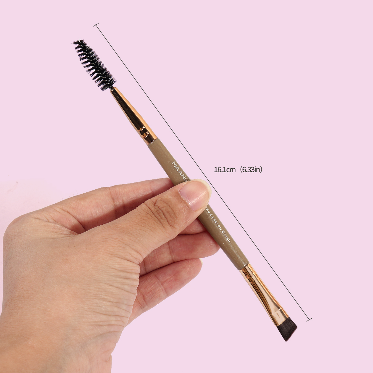 MAANGE Professionasl Custom OEM&ODM 3pcs Double End Makeup Brushes  Facial Professional Makeup Brush Kit - 图片 4