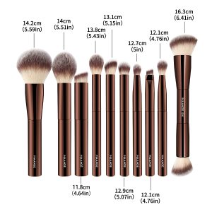 MAANGE Wholesale 15PCS Brushes Eyeshadow Foundation Blush Loose Powder Private Label Customizable Professional Makeup Brush Set - 图片 6