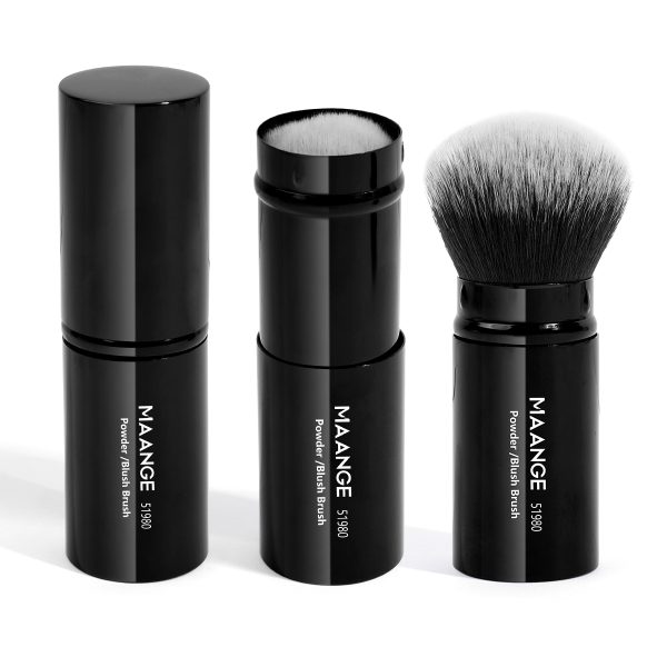 MAANGE Single Foundation Brush Single Pack Makeup Brush Round-head Telescopic Brush Foundation Loose Powder Makeup Brush