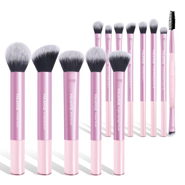 MAANGE Custom OEM&ODM 13pcs Makeup Brush Set Soft High Quality Hair Blush Powder Brush Concealer Professional Makeup Brush Set