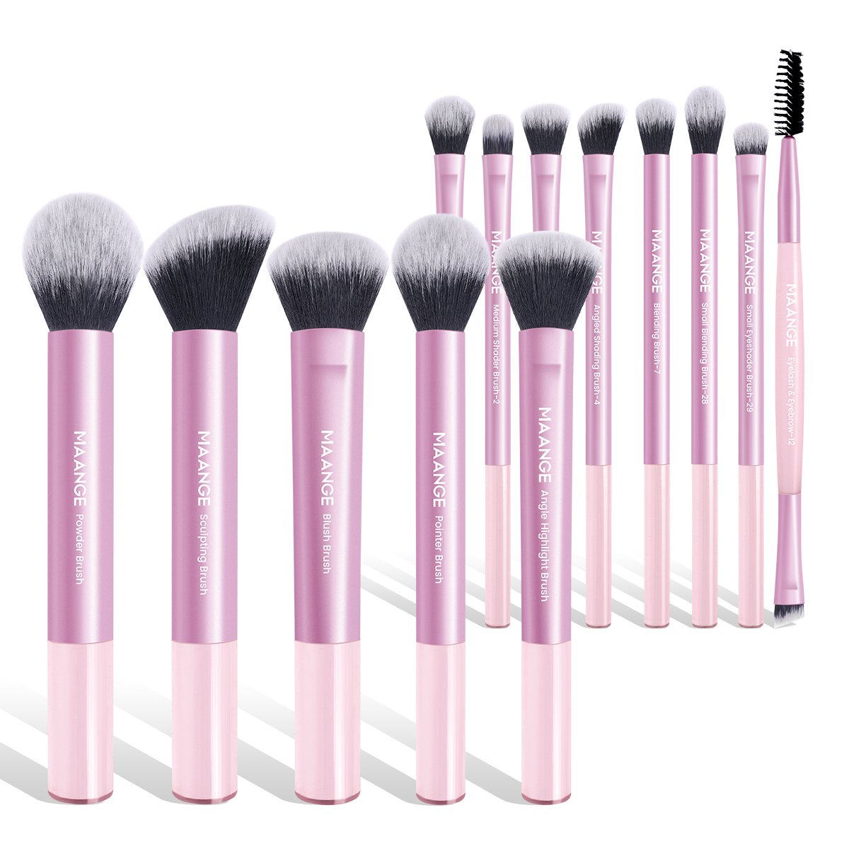 MAANGE Custom OEM&ODM 13pcs Makeup Brush Set Soft High Quality Hair Blush Powder Brush Concealer Professional Makeup Brush Set - 图片 1