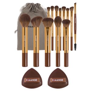MAANGE  Custom OEM&ODM 13pcs Makeup Brush Set 2PCS Air Cushion Puff Powder Brush Concealer Wholesale Makeup Brush Set