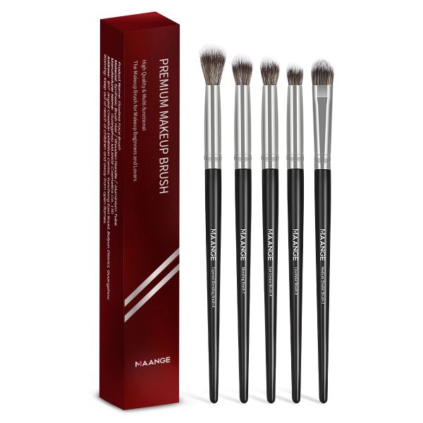 MAANGE 5pcs Eye Makeup Brush Blending EyeShadow Eyebrow Pencil Brush Eyeshadow Brush Highlighter Professional Makeup Brush Set