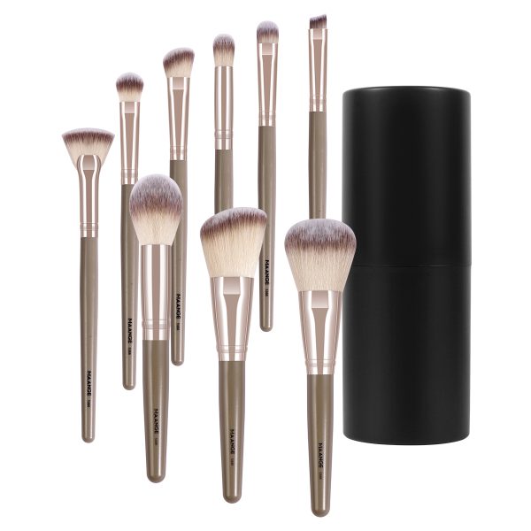 MAANGE Wholesale 9pcs Makeup Brush  High-quality Cosmetic Brush Foundation Loose Powder Concealer EyeShadow Makeup Brush Set