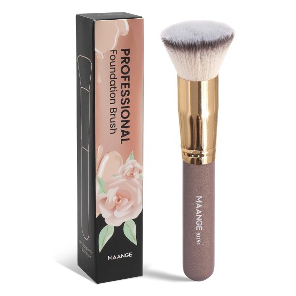 MAANGE Wholesale Single Flat Liquid Custom Foundation Brush Packing Makeup Brush Makeup Box Professional Makeup Brush Set
