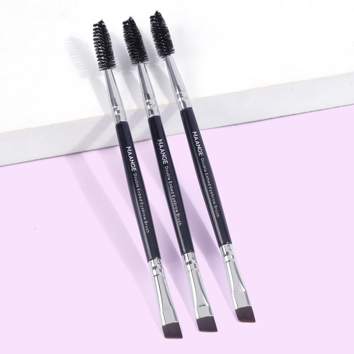 MAANGE Professional 3pcs Eyeshadow  Makeup Brush Private Label 3 Pcs Eyes Brushes Professional  Makeup Brush Set - 图片 1