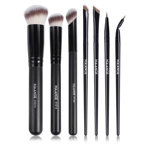 MAANGE Custom Logo OEM&ODM Luxury 7pcs  Makeup Brushes Set Foundation Eyeshadow Loose Powder Private Label  Makeup Brush Set