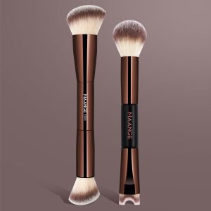 MAANGE Hot Selling 2PCS Custom Logo Foundation Loose Powder Contouring Makeup Brushes  Professional Makeup Brushes