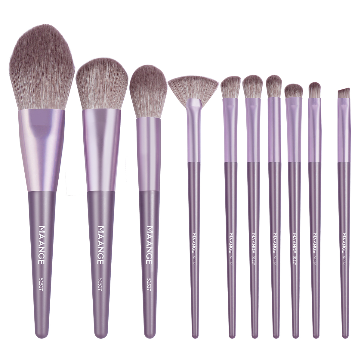 MAANGE Wholesale 10PCS Makeup Brush  Foundation Loose Powder Eyebrow Eyeblender Facial Professional Makeup Brush Set - 图片 1