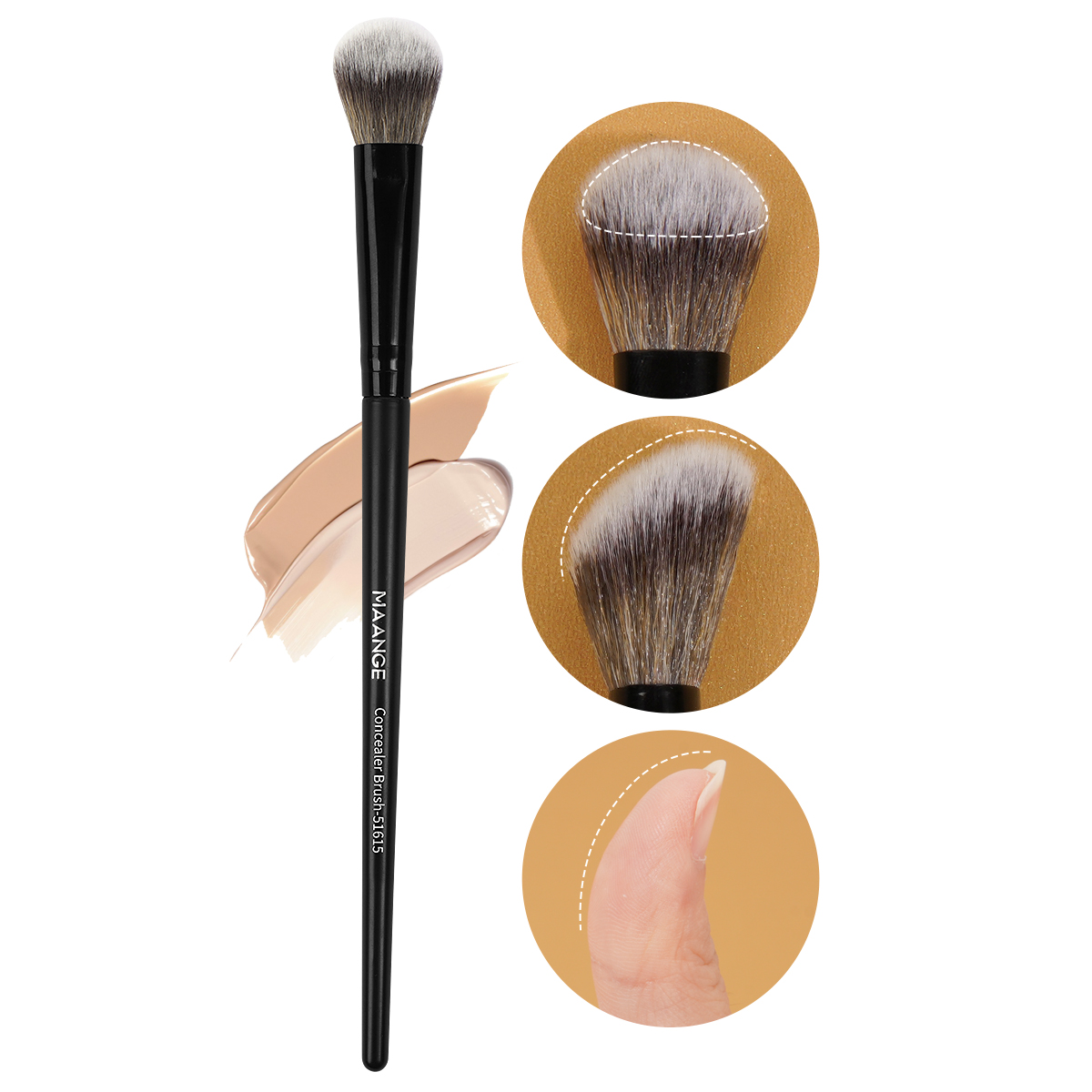 MAANGE Professional Single Makeup Brush Set  Custom logo Brightening Blush Foundation Brush Professional Makeup Brush Set - 图片 5