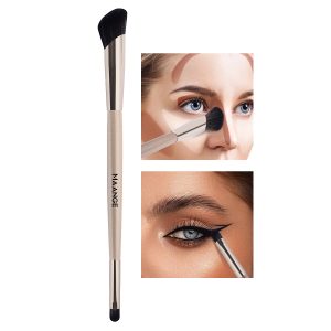 MAANGE Multi-Functional Vegan Synthetic Hair Makeup Brush Double-Ended Nose Contour  Single Blush Makeup Brush