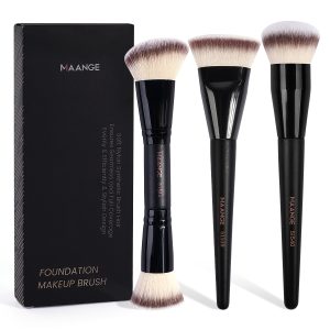 MAANGE Custom OEM&ODM 3pcs Foundation Cosmetic Brush Professional Foundation Highlight Concealer Wholesale Makeup Brushes Set