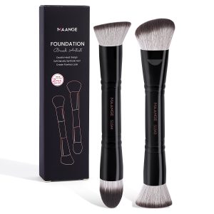 MAANGE Luxury 2pcs Makeup Brush Foundation Brush Private Label Streak-Free Liquid/BB Cream Makeup Box Makeup Tools Brush