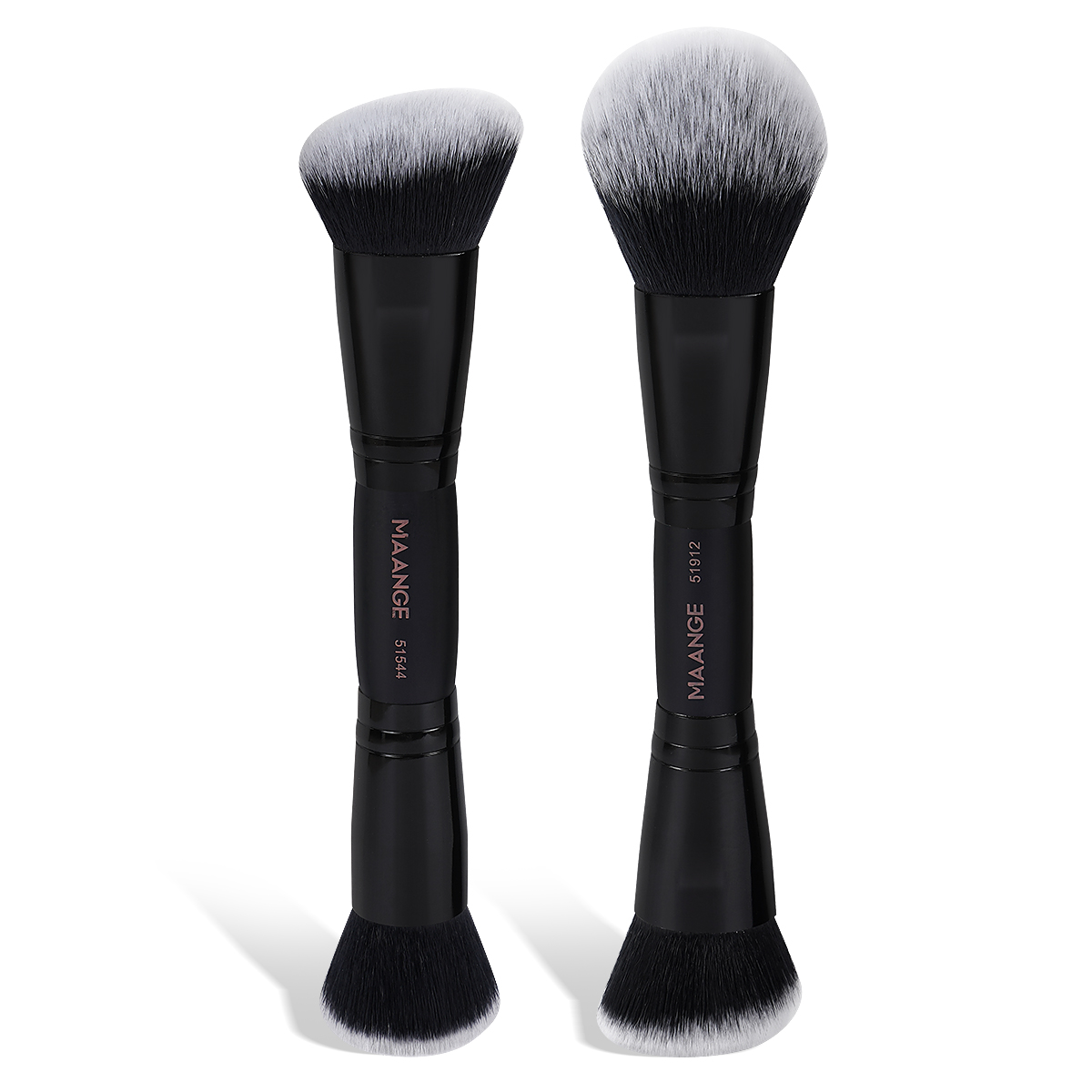 MAANGE Wholesale 2PCS Makeup Brush Custom Logo Foundation Loose Powder Blush Contouring  Professional Makeup Brush Set - 图片 1