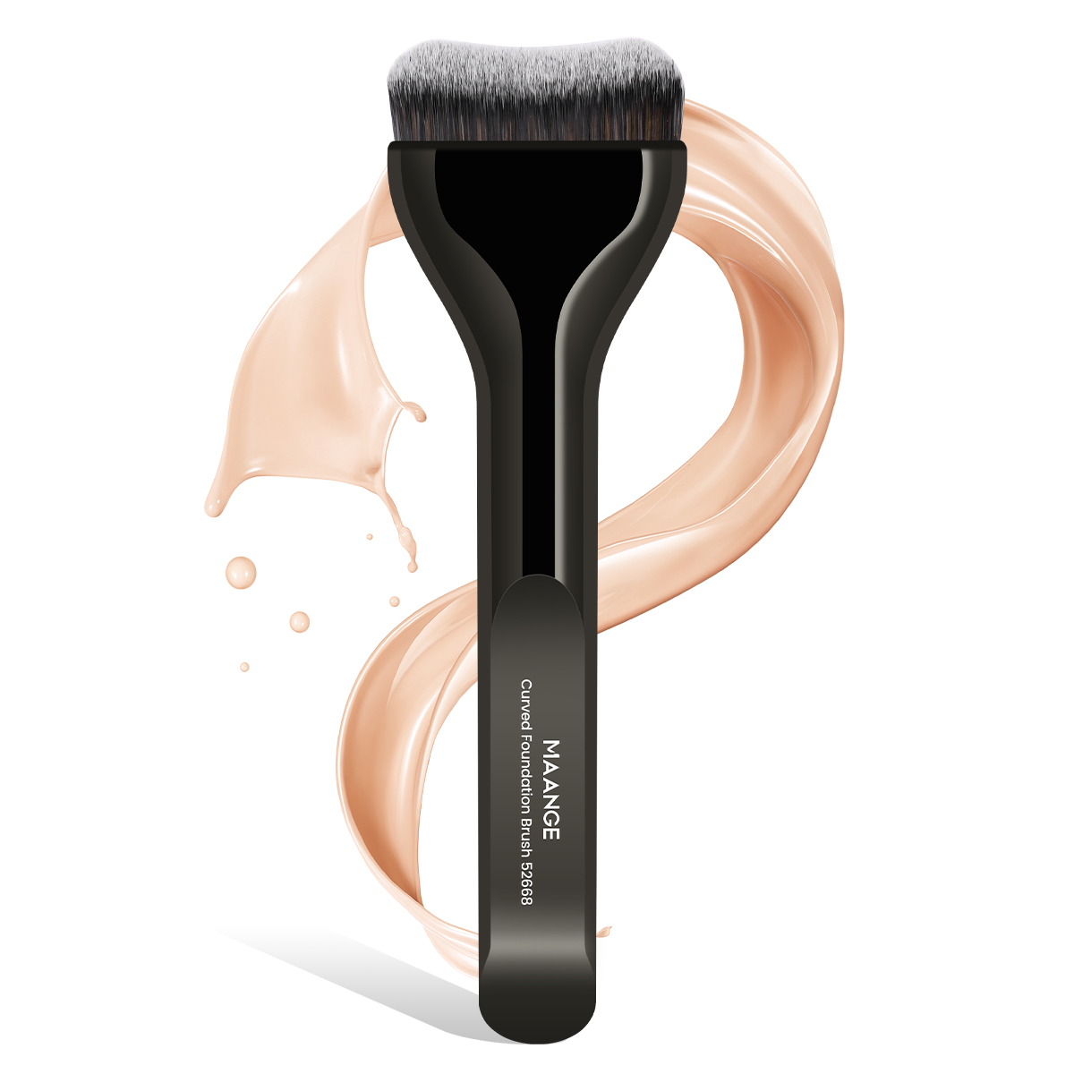 MAANGE Custom Logo OEM&ODM  Aluminum Tube Synthetic Hair High Quality Single Makeup Foundation Brush Makeup Brushes - 图片 1