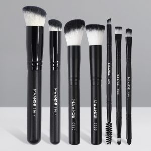 MAANGE Custom Logo OEM&ODM Luxury 7pcs Double-ended Makeup Brushes Set Private Label Facial Makeup Brush Set