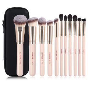 MAANGE 11PCS Double Ended Makeup Brushes 11PCS Powder Puffs Multi-Functional Customizable OEM & ODM Facial Makeup Brush Set
