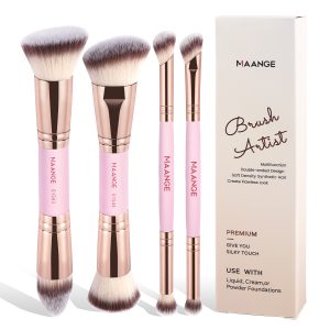 MAANGE Custom OEM&ODM 4PCS Makeup Brush Set Eye Shadow Blush Foundation Brushes Professional Makeup Brush Set