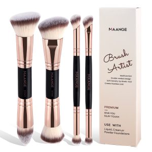 MAANGE Custom OEM&ODM 4PCS Makeup Brush Set Foundation Eye Shadow Blush Brushes Professional Makeup Brush Set