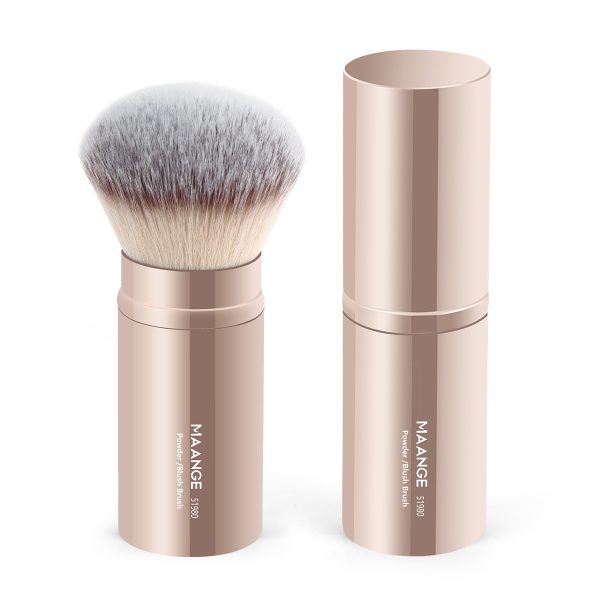 MAANGE Single Foundation Brush Single Pack Makeup Brush Round-head Telescopic Brush Foundation Loose Powder Makeup Brush