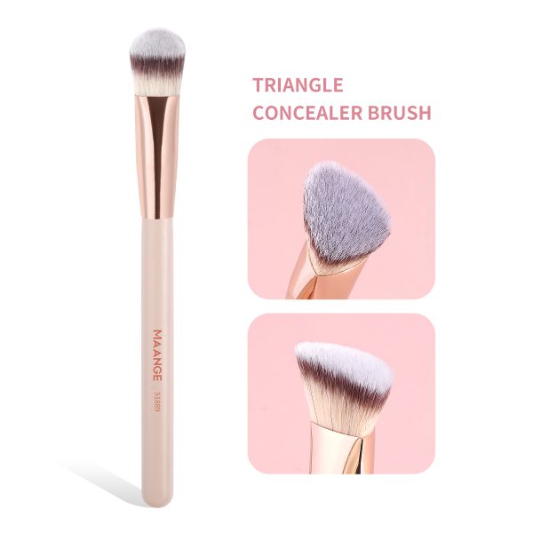 Unique Single Triangle Makeup Foundation Brush Vendor Private Label Slanted Concealer Brushes Makeup brush
