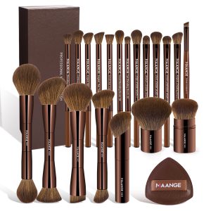 MAANGE Wholesale 20pcs Makeup Brushes Kits Cosmetic Private Label Foundation Blush Contouring Eyeshadow Brush Makeup Brush Set