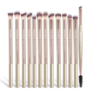 MAANGE Wholesale High Quality Natural 13pcs Makeup Brush Set Soft Hair Blush Powder Brush Concealer Makeup Tool Makeup Brush Set