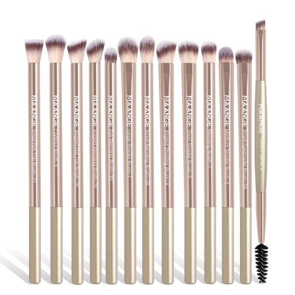 MAANGE Wholesale High Quality Natural 13pcs Makeup Brush Set Soft Hair Blush Powder Brush Concealer Makeup Tool Makeup Brush Set