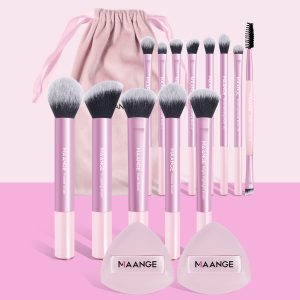 MAANGE Wholesale Custom OEM&ODM 13pcs Makeup Brush Set 2PCS Air Cushion Puff Powder Brush Concealer Makeup Tool Makeup Brush Set