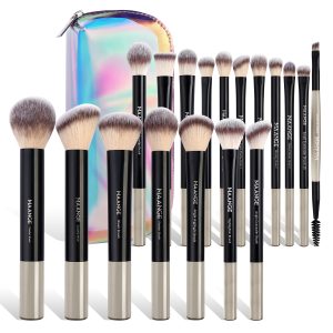 Wholesale Cosmetic Custom OEM&ODM 18pcs Makeup Brush Set Makeup Bag Cosmetic Foundation Powder Eye Shadow Makeup Brushes Set