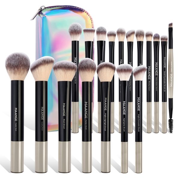 Wholesale Cosmetic Custom OEM&ODM 18pcs Makeup Brush Set Makeup Bag Cosmetic Foundation Powder Eye Shadow Makeup Brushes Set