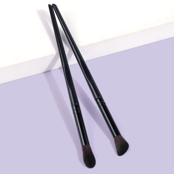 MAANGE Custom logo OEM&ODM 2PCS Makeup Brush Eyeshadow Highlighter Blush Eyebrow Brush Professional Eyeshadow Makeup Brush Set