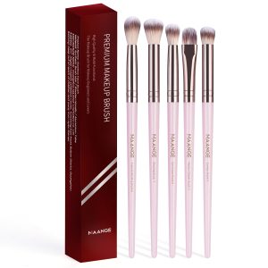 MAANGE Custom OEM&ODM 5pcs Eye Makeup Brush Blending Shadow Makeup Box Cosmetic Brush Set Professional Makeup Brush Kit
